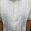 Buy Destination Cuban Mexican Wedding Shirt Short Sleeves Premium Linen D'Accord 5952