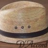 Men's Authentic Natural Palm Leaf D'Accord 1001 Hat