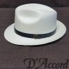 Men’s Authentic Panama Style Hat with Brown Belt Buckle Band D’Accord 1002