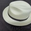 Men's Authentic Panama Style Hat with Brown Belt Buckle Band D'Accord 1002