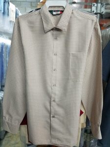 Men's Full Cut Micro Fiber Long Sleeve Shirt Square Bottom Generous Side Vents MADE to ORDER D'Accord 4532