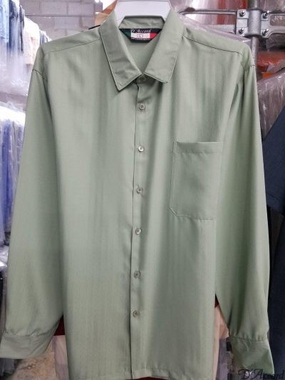 Men's Full Cut Micro Fiber Long Sleeve Shirt Square Bottom Generous Side Vents MADE to ORDER D'Accord 4532