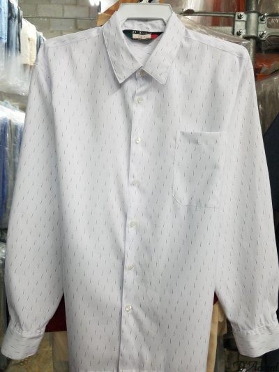 Men's Full Cut Micro Fiber Long Sleeve Shirt Square Bottom Generous Side Vents MADE to ORDER D'Accord 4532