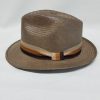 Brown Panama Hat tritone bank