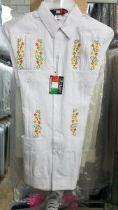 Men's Embroidered Flowers Mexican Guayabera D'Accord 2278