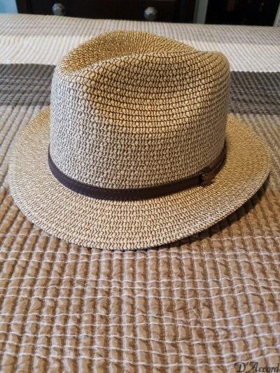 Cuban Hat Authentic Fedora Panama Hat Taupe Heather Finish D'Accord 1111