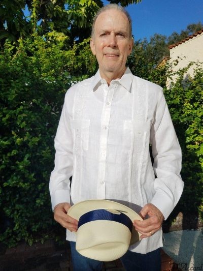 Cuban Shirt Authentic Long Sleeve Cuban Mexican Guayabera Wedding Shirt Premium Linen White D'Accord 2496