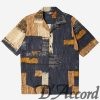 Men's ALL American Guayabera Four Pockets Shirt Original Print Linen Look D'Accord 2334