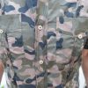 Men's Authentic Camouflage Cuban Guayabera Shirt 100% Pima Cotton Ultra Soft D'Accord 2467P