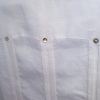 Men's Cuban Shirt Authentic Cuban Guayabera Wedding Shirt Long Sleeve Premium Irish Linen White D'Accord 2447