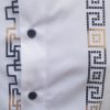 Men's Long Sleeve Shirt luxurious Black White Iconic Print D'Accord 4529