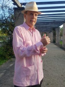 Men's Authentic Cuban Guayabera Wedding Shirt Long Sleeve Premium Irish Linen Rose D'Accord 2447