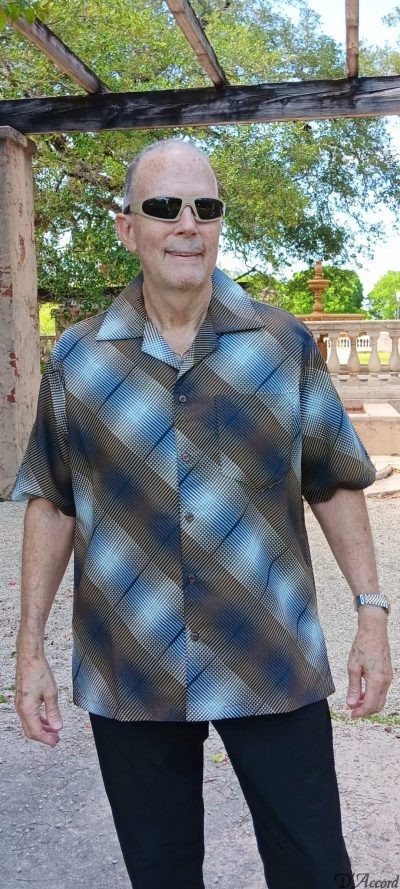 Mens Casual Shirt Exclusive Design Print Micro Fiber Brown D'Accord 5980