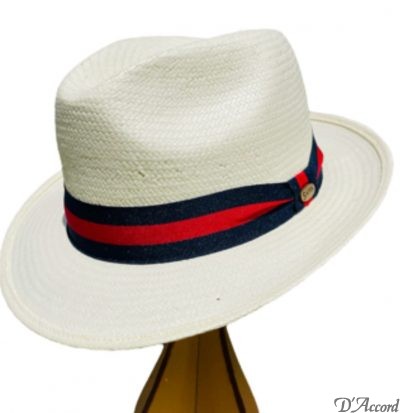 1001 White / NAVY Red Band