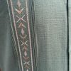 Men's Dual Embroidery Guayabera Style Sage Ivory D'Accord 5527 NEW !